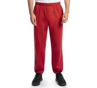 Fruit of The Loom Eversoft Fleece Elastic Bottom Sweatpants with Pockets, Relaxed Fit, Moisture Wicking, Breathable Pantaln Deportivo, Rojo, S para Hombre