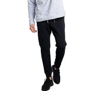 Fruit of the Loom Eversoft Fleece Joggers, Moisture Wicking & Breathable, Sizes S-2x Pantalones Deportivos, Doble Punto, Color Negro, L para Hombre