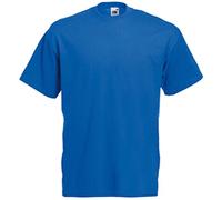 Fruit of the Loom Fitted Valueweight - Camiseta para Hombre, Azul Real., XL