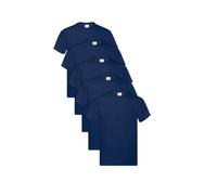Fruit of The Loom Fruit of The Loom Mens Original 5 Pack T-Shirt, Camiseta para Hombre, Azul (Navy), Large