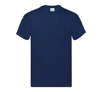 Fruit of the Loom Camiseta para hombre Original Pack de 5 Azul (Navy) Small