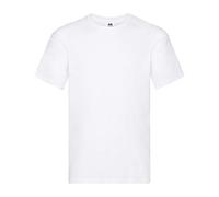 Fruit of the Loom Mens Original 5 Pack T-Shirt Camiseta, Blanco (White), Small (Pack de 5) para Hombre