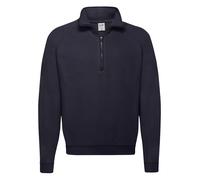 Fruit of the Loom Gris Verde Rojo Azul Sudadera con Cuello Cremallera Jersey