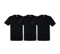 Fruit of the Loom Heavy Cotton Tee Shirt 3 Pack, Camiseta de Manga Corta Para Hombre, Negro (Schwarz), Large