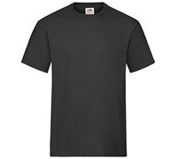 Fruit of the Loom Heavy Cotton Tee Shirt 3 Pack, Camiseta de Manga Corta Para Hombre, Negro (Schwarz), Medium