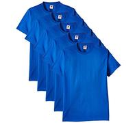 Fruit of The Loom Heavy Cotton tee Shirt 5 Pack, Camiseta para Hombre, Azul (Royal Blue), X-Large
