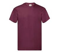 Fruit of the Loom Herren Original T. T-Shirt (5er Pack), Farbe:Burgund, Größe:2XL