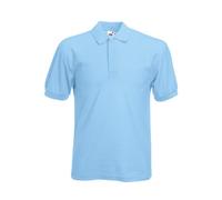 Fruit of the Loom Hombre 65/35 Polo Corto Mangas POLOS - Azul Cielo, Large