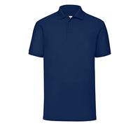 Fruit of the Loom Hombre 65/35 Polo Corto Mangas POLOS - Azul Marino, Large