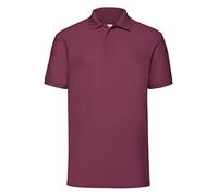 Fruit of the Loom Hombre 65/35 Polo Corto Mangas POLOS - Burdeos, XX-Large