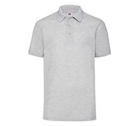 Fruit of the Loom Hombre 65/35 Polo Corto Mangas POLOS - Gris, Small