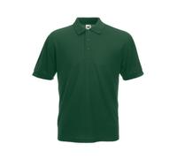 Fruit of the Loom Hombre 65/35 Polo Corto Mangas POLOS - Verde Botella, X-Large