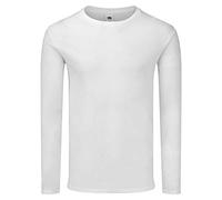 Fruit of the Loom Iconic 150 Classic Long Sleeve T, Blanco, M