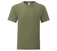 Fruit of the Loom Iconic - Camiseta (talla S - 5XL, talla: XL), color verde oliva, verde oliva, XL