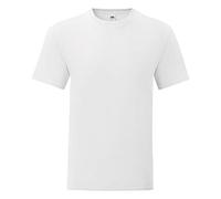 Fruit of the Loom Iconic T Hombre Camiseta Blanco XL 100% algodón Estrechos