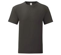Fruit of the Loom Iconic T - Pack de 10 camisetas para hombre, tallas S - 5XL, color: grafito, talla: XL, gris, XL