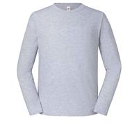 Fruit of the Loom Iconos 195 Manga Larga Cuello Redondo Cotton Camiseta XS-5XL