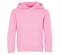 Fruit of the Loom Kids Classic Hooded Sweat | Sudadera con capucha para niños - Sudadera con capucha con doble capucha y bolsillo canguro, para niños y niñas, algodón/poliéster, rosa claro, 140