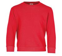 Fruit of the Loom Kids Classic Set-IN Sweat - Sudadera para niños y niñas, mezcla de algodón suave, banda para el cuello, puños acanalados, rojo, 164