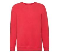 Fruit of the Loom Kids Premium Set-IN Sweat - Sudadera infantil (mezcla de algodón suave, banda para el cuello, puños acanalados), rojo, 104