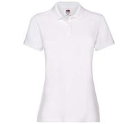 Fruit of the Loom Lady - Polo para mujer blanco S