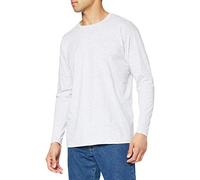 Fruit of the Loom Long Sleeve Valueweight tee Camisa, Gris, Large para Hombre