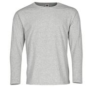 Fruit of The Loom LS Small Grey - Camiseta, Gris Heather, Small - 36/38