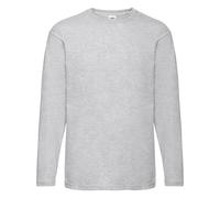 Fruit of the Loom manga larga de la tripulación de hombres camiseta casual super