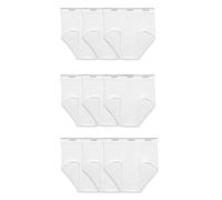 Fruit of the Loom Men's Basic White Brief Multipack, Large
