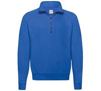 Fruit of the Loom Men's Classic 80/20 Zip Neck Casual Sweatshirt - Azul Real (L)