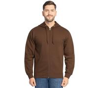 Fruit of The Loom Men's Eversoft Fleece Hoodies (Regular & Big Man), Full Zip-Warm Mocha, Large