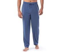 Fruit of the Loom Men's Extended Sizes Jersey Knit Sleep Pajama Lounge Pant (1 & 2 Packs) Pantalón de Pijama, Azul Marino Jaspeado, XL/Alto para Hombre