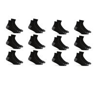Fruit of the Loom Men's Half Cushion Dual Defense Ankle Socks (12 Pack), black, Shoe Size: 6-12