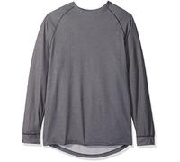 Fruit of the Loom Men's Premium Tech Grid Baselayer Crew Top, Charcoal Grey Heather, Large