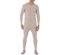 Fruit of the Loom Men's Premium Thermal Union Suit, Oatmeal, Medium