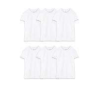 Fruit of the Loom Men's Stay Tucked Crew T-Shirt - Large - White (Pack of 6)