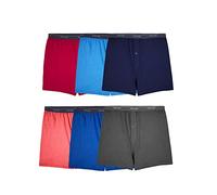 Fruit of the Loom Calzoncillos Tipo bóxer sin Etiquetas Tejido, Big Man-Paquete de 6-Colores Surtidos, XXXL (Pack de 6) para Hombre
