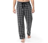 Fruit of the Loom Men's Yarn-Dye Woven Flannel Pajama Pant, Grey Plaid, Medium