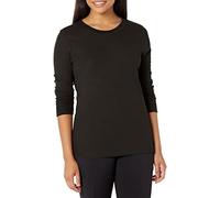 Fruit of the Loom Micro Waffle Premium Thermal Underwear tee Shirt Camiseta de Pijama, Negro, M para Mujer