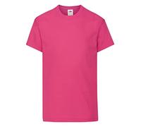 Fruit of the Loom Niños camiseta original - 21 Colores / Edad 3-1 - Fuchsia - 34