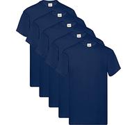 Fruit of the Loom Camiseta original para hombre, paquete de 5 unidades, XL