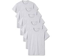 FRUIT OF THE LOOM Original T. Camiseta, Gris, L (Pack de 5) para Hombre