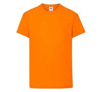 Fruit of the Loom Original T Camiseta, Naranja, 3-4 Años Unisex niños