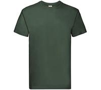 Fruit of the Loom Pack de 10 camisetas unisex para hombre y mujer, calidad pesada, verde botella, L