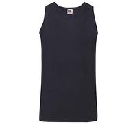 Fruit of the Loom Pack de 3 camisetas interiores Valueweight Athletic Vest, azul oscuro, L