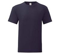 Fruit of the Loom Pack de 5 camisetas Iconic T para hombre, tallas S-5XL, azul oscuro, L