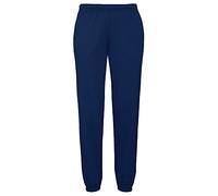 Fruit of the Loom - Pantalones de Deporte/Gimnasio/Entrenamiento para Hombre - Pantalones de Chandal Grande (L)/Azul Marino