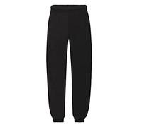 Fruit of the Loom - Pantalones de Deporte Modelo Jog Pants Unisex niños niñas (12-13 años/Negro)