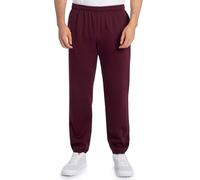 Fruit of the Loom Pantalones Deportivos de Forro Polar Eversoft, Rojo (Maroon), M para Hombre