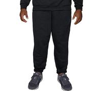 Fruit of the Loom Big & Tall Eversoft Fleece Elastic Bottom Sweatpants with Pockets, Relaxed Fit, Moisture Wicking, Breathable Pantalones Deportivos, Negro (Jaspe), XXL Grande para Hombre